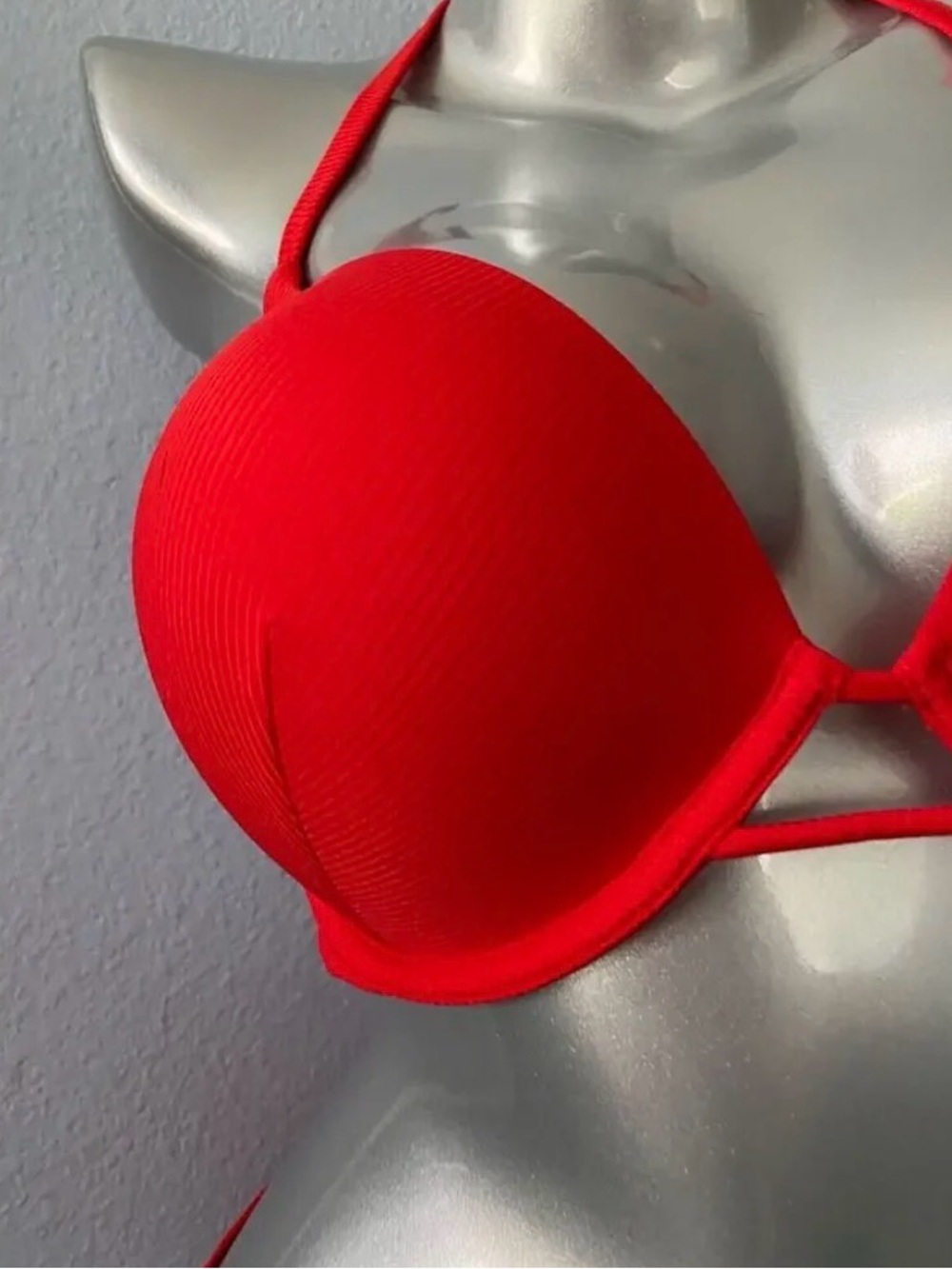 Victoria's Secret Red Halter bombshell Bra - Picture 2 of 4
